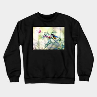 Eastern Spinebill in Grevillea Crewneck Sweatshirt